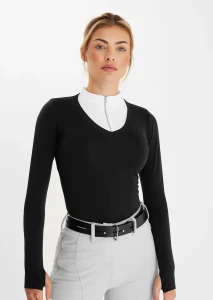 Sweter  jeździecki damski Aztec Diamond czarny