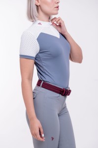 MAKEBE KJ koszulka konkursowa  jeździecka z krótkim rękawem damska